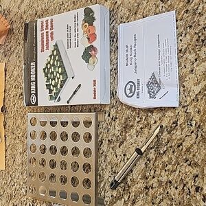 New King Kooker Stainless Steel 36 hole jalapeno Rack with corer
